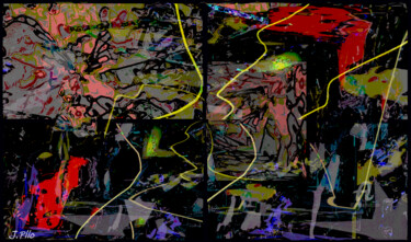 Arte digital titulada "neural" por Joseph Pllo, Obra de arte original, Pintura Digital