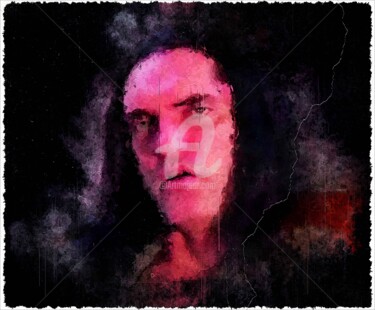 Arts numériques intitulée "Peter Steele 001" par Leonardo Lillian, Œuvre d'art originale, Peinture numérique