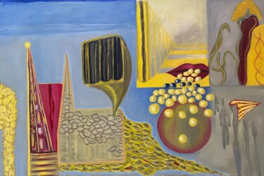Malerei mit dem Titel "Some afternoon" von Karl Knaup, Original-Kunstwerk, Öl