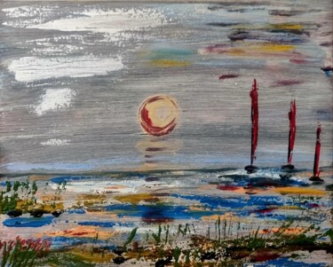Schilderij getiteld "Sehnsuchtsvoll" door Brigitte Kölli, Origineel Kunstwerk, Acryl