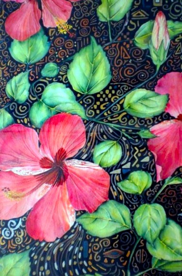 Au Contraire Peinture intitulée "Au Contraire" par Elizabeth Sadler, Œuvre d'art originale, Aquarelle