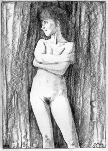 图画 标题为“HELENAE NUDE” 由Дмитрий Дроздецкий, 原创艺术品, 铅笔