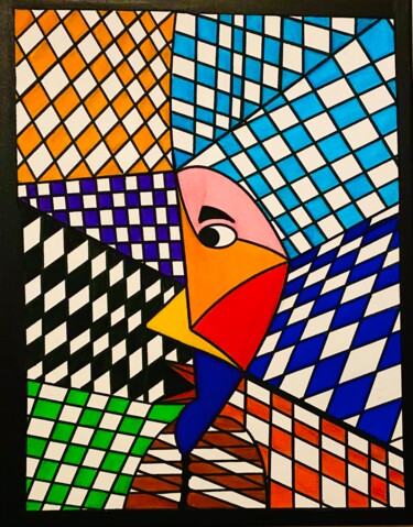 Pittura intitolato "ELETTRA..." da Massimo Zerbini, Opera d'arte originale, Acrilico
