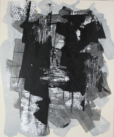 Peinture intitulée "Lithos" par Marie-Paule Nesséré Allaert, Œuvre d'art originale, Acrylique Monté sur Châssis en bois