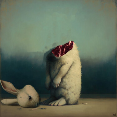 bunny lover Digital Arts titled "bunny lover" by Marc Alapont, Original Artwork, 2D Digital Work