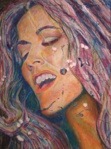 「sheryl crow」というタイトルの絵画 Kashによって, オリジナルのアートワーク, アクリル