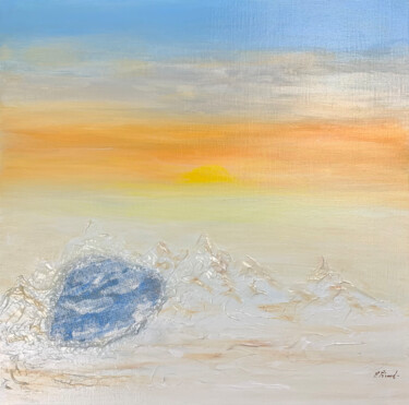 Peinture intitulée "Solstice d'Hiver" par Florence Féraud-Aiglin, Œuvre d'art originale, Acrylique Monté sur Châssis en bois