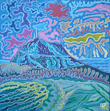 Painting titled "Puy-de-Dôme" by Maria Kozyrenko, Original Artwork, Pastel