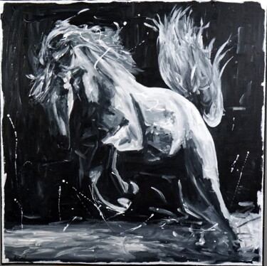 Vulcan Schilderij getiteld "Vulcan" door Stach, Origineel Kunstwerk, Olie