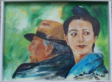 Peinture intitulée "au pays d'Arles." par Anne-Frédérique Ferret, Œuvre d'art originale, Huile