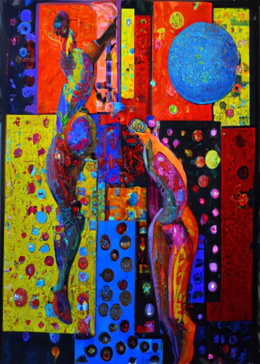 「Infrared Abstractio…」というタイトルの絵画 Luigi Fazio (Fazio's Concepts)によって, オリジナルのアートワーク, アクリル