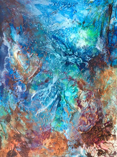 Painting titled "Композиция 836" by Elena Nadtochieva, Original Artwork, Acrylic