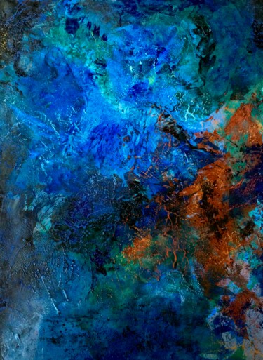 В ночной тиши поют цикады Painting titled "В ночной тиши поют…" by Elena Nadtochieva, Original Artwork, Acrylic