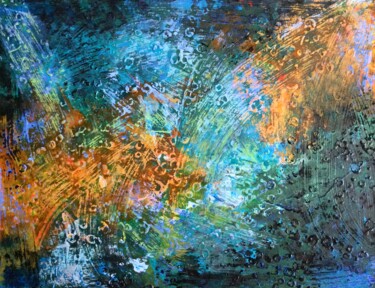 Painting titled "Композиция 74" by Elena Nadtochieva, Original Artwork, Acrylic