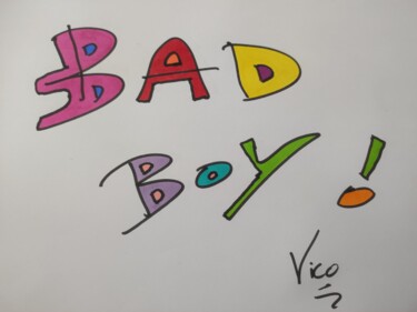 绘画 标题为“Bad Boy by Vico” 由Victor Macard, 原创艺术品, 标记