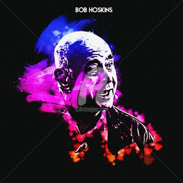Digital Arts με τίτλο "Bob Hoskins 001" από Leonardo Lillian, Αυθεντικά έργα τέχνης, Ψηφιακή ζωγραφική