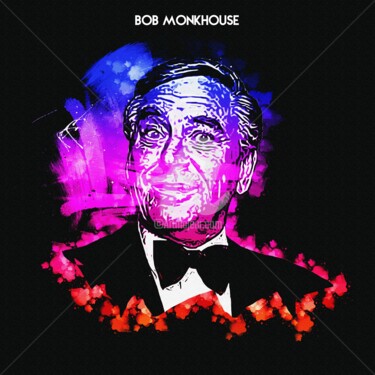 Digital Arts με τίτλο "Bob Monkhouse 001" από Leonardo Lillian, Αυθεντικά έργα τέχνης, Ψηφιακή ζωγραφική