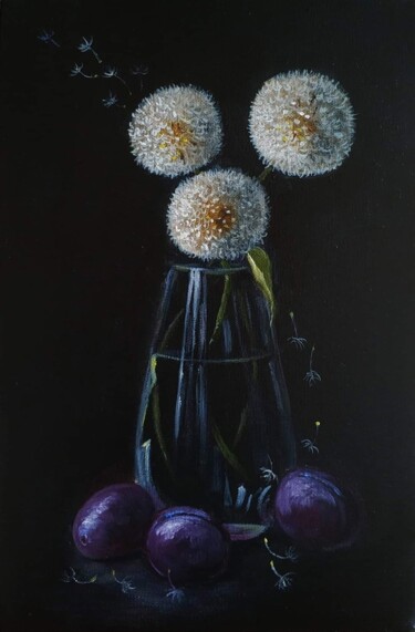 绘画 标题为“Still life with dan…” 由Elena Lyutcher, 原创艺术品, 油