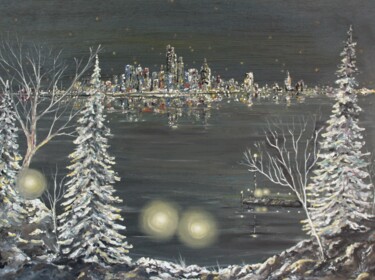 Peinture intitulée "reflextion" par Tammy Gauthreaux, Œuvre d'art originale, Huile