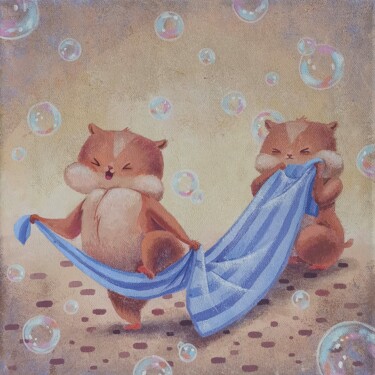 绘画 标题为“bath procedures for…” 由Eleonora Rom, 原创艺术品, 丙烯