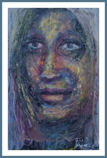 Pintura intitulada "Cinzia - Serie Donn…" por Marzia Schenetti, Obras de arte originais, Acrílico