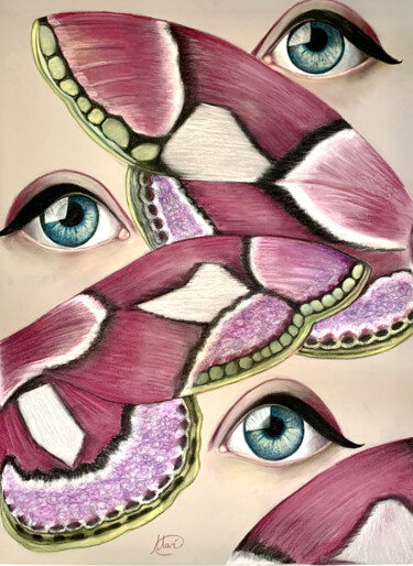 Rose Sensations Drawing titled "Rose Sensations" by Maria Romano, Original Artwork, Pastel