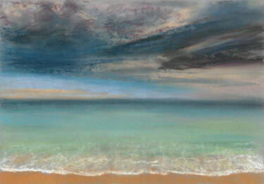 Рисунок под названием "Sea(Pastel)" - Elena Petrova, Подлинное произведение искусства, Пастель