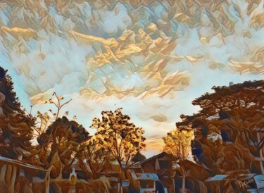 摄影 标题为“Clouds at Sunrise” 由Patrick John Bennett (Patrice), 原创艺术品, 数码摄影