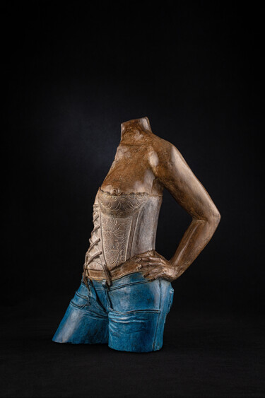 Sculptuur getiteld "LA GUEPIERE" door Philippe Crivelli, Origineel Kunstwerk, Bronzen