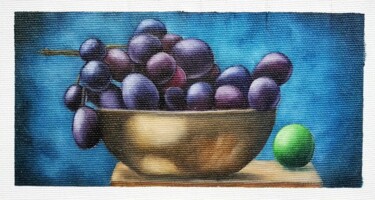 Ζωγραφική με τίτλο "nature morte format…" από Steivan Loundou, Αυθεντικά έργα τέχνης, Λάδι Τοποθετήθηκε στο Χαρτόνι
