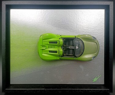 Malerei mit dem Titel "G-SPYDER" von Grégoire Clement (GMJ), Original-Kunstwerk, Acryl Auf Karton montiert