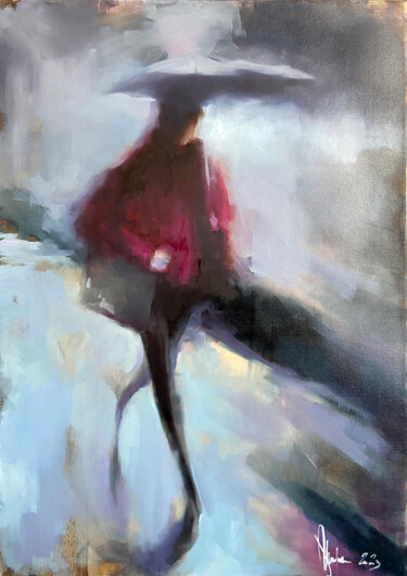 Painting titled "Etude No12" by Igor Shulman, Original Artwork, Oil Mounted on Wood Stretcher frame