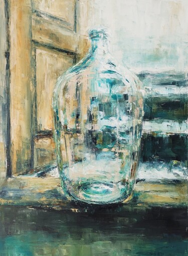 绘画 标题为“"BOTTLE 2..."” 由Yana Dulger, 原创艺术品, 油 安装在木质担架架上