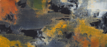 Pittura intitolato "Loin/près 12" da Ln Le Cheviller, Opera d'arte originale, Inchiostro