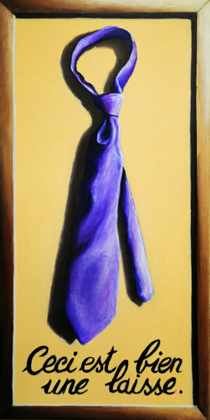 Schilderij getiteld "LA LAISSE" door Syl20, Origineel Kunstwerk, Acryl Gemonteerd op Frame voor houten brancard