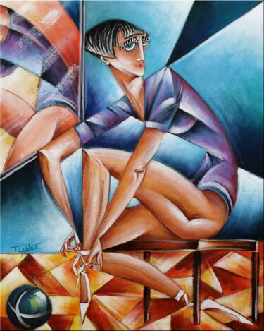 绘画 标题为“Woman Chillout #M147” 由Thomas Lange, 原创艺术品, 油