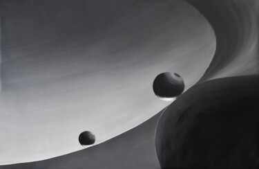 Painting titled "The Round Objects #…" by Faye Zxz, Original Artwork, Oil