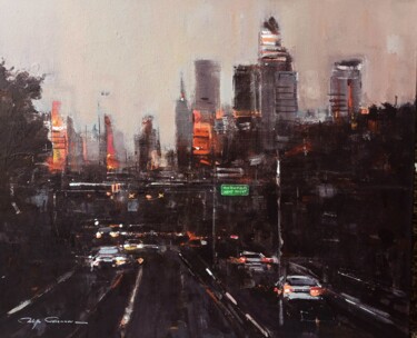 Peinture intitulée "Hoboken , réf : 2631" par Philippe Perennou, Œuvre d'art originale, Acrylique Monté sur Châssis en bois