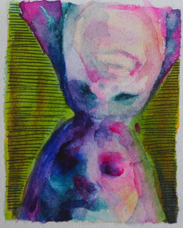 Painting titled "Diffusion" by Cynthia Gregorova, Original Artwork, Watercolor