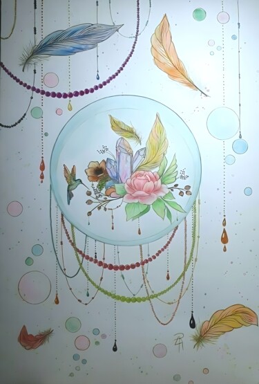 「Alchimia eterea」というタイトルの描画 Daniela La Rovereによって, オリジナルのアートワーク, 水彩画