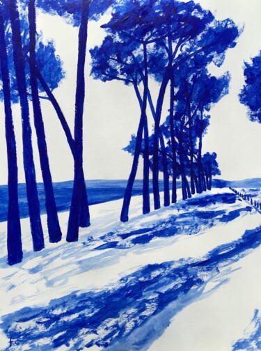 Painting titled "La Balade d’Armand…" by Frédéric Cadiou, Original Artwork, Acrylic