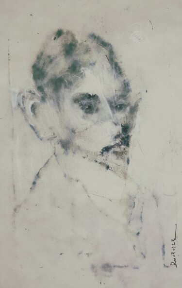 Zeichnungen mit dem Titel "Immer weniger werden" von Stephan Rodriguez Warnemünde, Original-Kunstwerk, Tinte