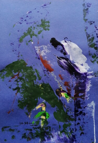 Du haut 771D Schilderij getiteld "Du haut 771D" door Gisèle Dalla Longa, Origineel Kunstwerk, Acryl