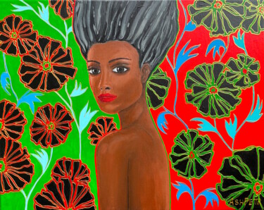 绘画 标题为“Colorful Africa 2” 由Ashot Petrosyan (Ash Petr), 原创艺术品, 丙烯