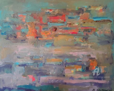 Pittura intitolato "Peace (9,2023)" da Andrew Walaszek, Opera d'arte originale, Acrilico Montato su Cartone