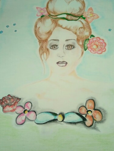 Tekening getiteld "Oto port très..." door Kathia Donaté, Origineel Kunstwerk, Potlood