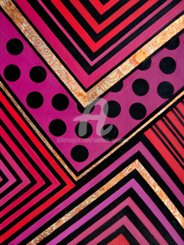 绘画 标题为“Graphics. Magenta-b…” 由Svetlana Saratova, 原创艺术品, 丙烯