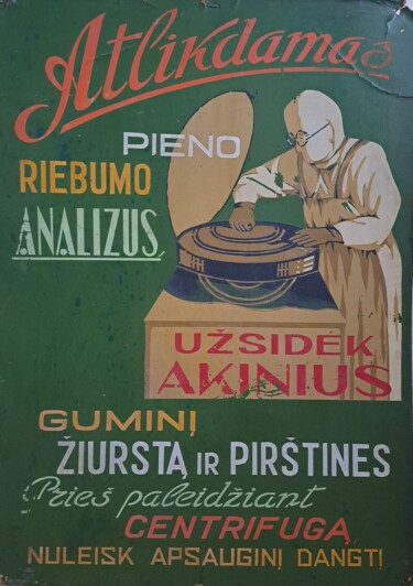 Malerei mit dem Titel "work" von Vilius Kairys, Original-Kunstwerk, Öl