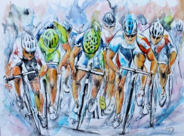 "601 Sprint pour le…" başlıklı Resim Jean-Luc Lopez tarafından, Orijinal sanat, Mürekkep