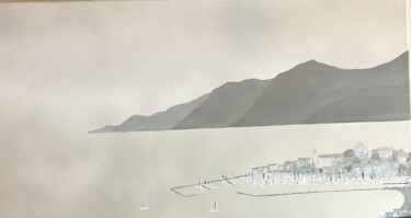 Peinture intitulée "Gris matinal sur St…" par Siga, Œuvre d'art originale, Acrylique Monté sur Châssis en bois